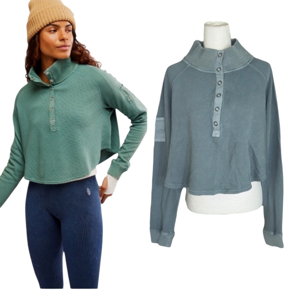 FP Movement by Free People Green Crop Top
